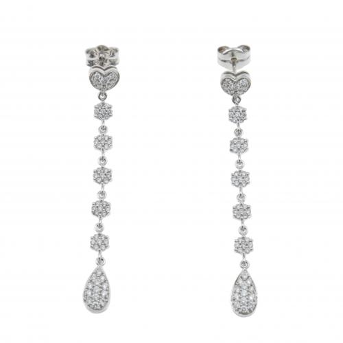 PENDIENTES LARGOS DE DIAMANTES.