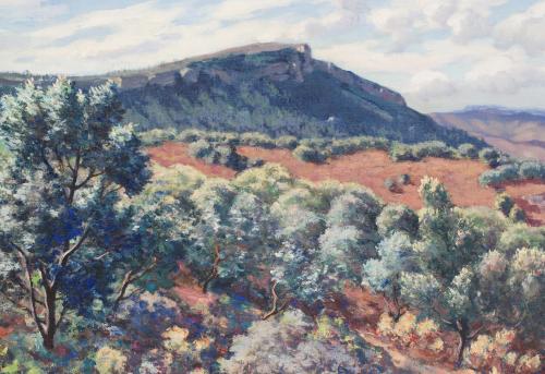 IVO PASCUAL RODES (1883-1949), "Paisaje". 1925., Óleo sobre