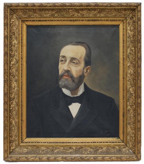 JOSE MORENO CARBONELL "Retrato de el Doctor Robert, alcalde de Barcelona".