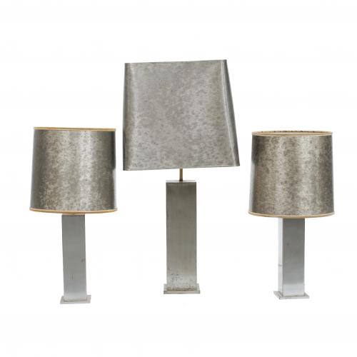 THREE FRENCH LAMPS SET, CIRCA 1950