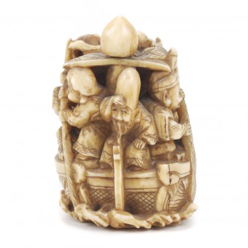 ESCUELA JAPONESA. PERÍODO MEIJI, FINALES SIGLO XIX. Netsuke.