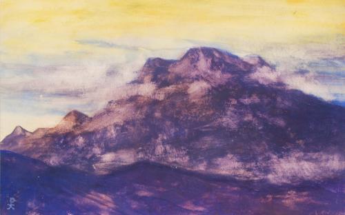 SEGÚN MODELO DE NIKOLAI ROERICH (1874-1947). "Montañas del Himalaya".