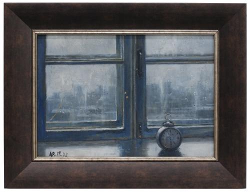 Oil on board.Signed and dated on the lower left corner, 1972.Some loss of paint. 26,5 x 37 cm and 40 x 51 cm (frame).