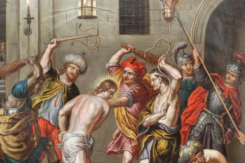 PEETER SION (1624-1695). "Flagellation of Christ".