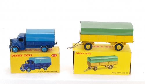 LOTE DE DIEZ DINKY TOYS FRANCESES E INGLESES, AÑOS 50, 60 Y