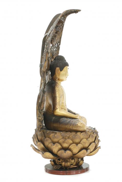 GRAND AND IMPORTANT JAPANESE BUDDHA, END OF 19TH CENTURY, B