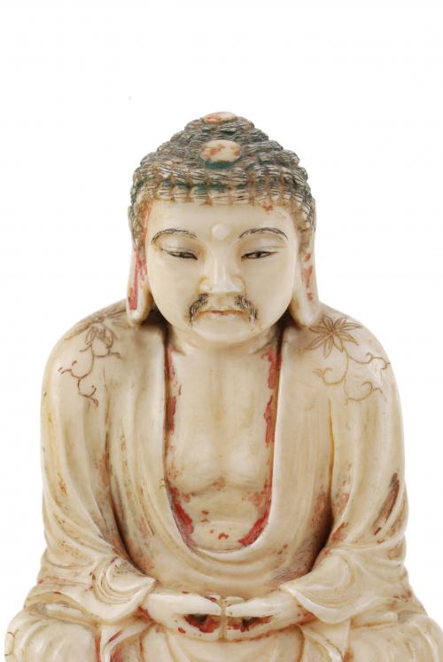 ESCUELA INDIA, SIGLO XIX. "BUDA MEDITANDO"