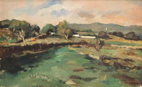 JOAN SERRA MELGOSA (1899-1970) "Landscape".