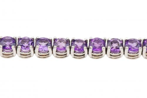 AMETHYST RIVIERE BRACELET 