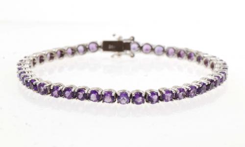 AMETHYST RIVIERE BRACELET 