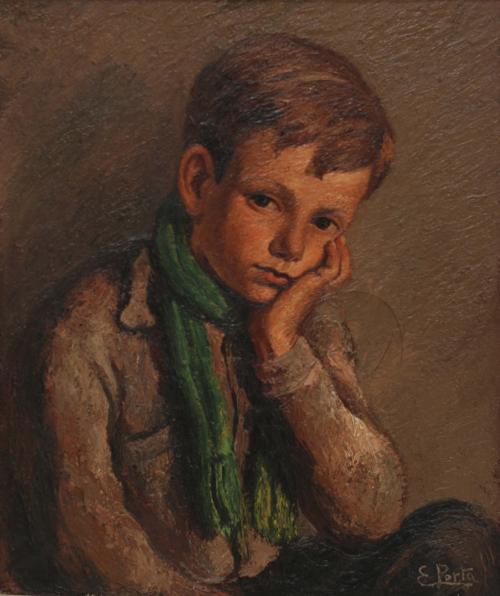 ENRIC PORTA (1901-1993). "Portrait of child".