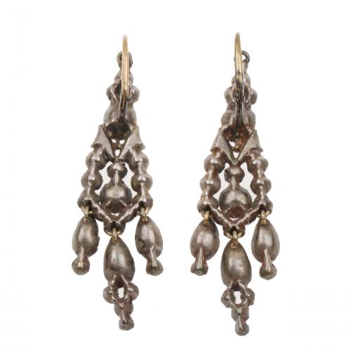 CATALAN EARRINGS, CIRCA 1833-1868