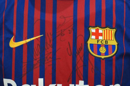 OFFICIAL NIKE T-SHIRT OF THE F.C. BARCELONA SOCCER TEAM 