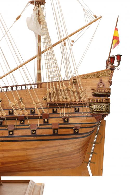 MAQUETA DEL NAVÍO DE LA ARMADA ESPAÑOLA SAN FELIPE, SIGLO X