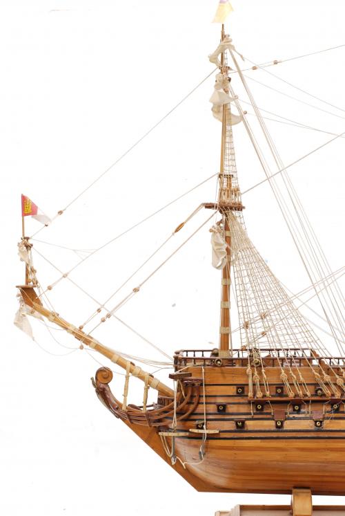 MAQUETA DEL NAVÍO DE LA ARMADA ESPAÑOLA SAN FELIPE, SIGLO X