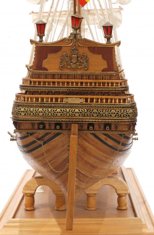 MAQUETA DEL NAVÍO DE LA ARMADA ESPAÑOLA SAN FELIPE, SIGLO X