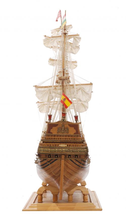 MAQUETA DEL NAVÍO DE LA ARMADA ESPAÑOLA SAN FELIPE, SIGLO X