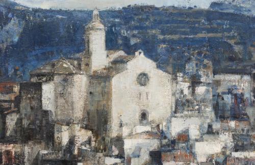 MIGUEL LLABRÉS GRIMALT (1930-1983). "AZUL Y BLANCOS" CADAQU