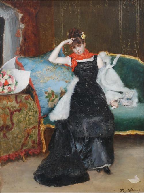 RAIMUNDO DE MADRAZO Y GARRETA (1841-1920). "YOUNG WOMAN".