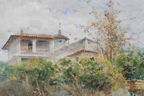 MANUEL GARCÍA Y RODRÍGUEZ (1863-1925). "PAISAJE", SEVILLA 1