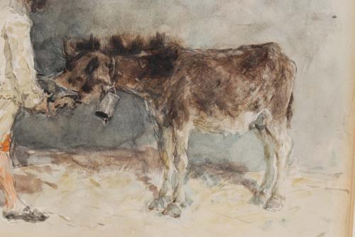 MARIANO FORTUNY I MARSAL (1838-1874). "DONKEY&#39;S LUNCH".