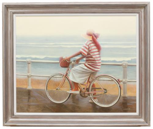 CARLOS COBIAN GIL-DELGADO (1952). "PASEO EN BICI", 1988.