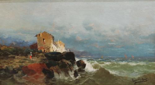 HERNANDEZ MONJO (1862-1937) "SEASCAPES"