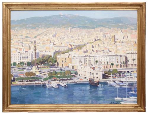 RAFAEL DURAN BENET (1931-2015) "VISTA DE BARCELONA".