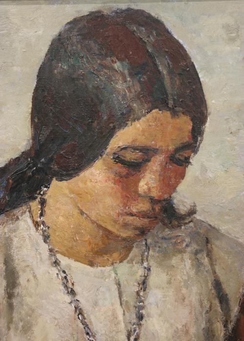 JOSEP MARIA MALLOL SUAZO (1910-1986). "YOUNG GIRL WITH MAND