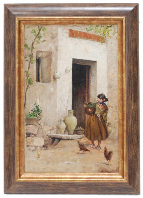 TOMAS MORAGAS I TORRAS (1837-1906). "JOVEN CON CÁNTARO".