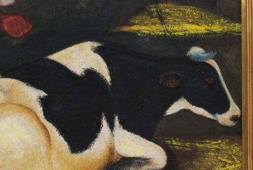 MIQUEL VILLÀ BASSOLS (1901-1988). "DOS VACAS", IBIZA, 1952.