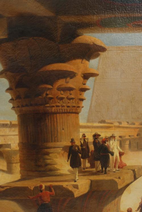 KARL GIRARDET (1813-1871). “THE DUKE OF MONTPENSIER AT EDFU