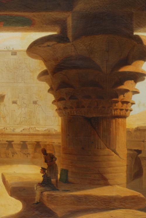 KARL GIRARDET (1813-1871). "DUC DE MONTPENSIER-TEMPLO EDFU"