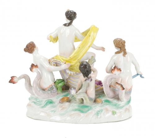 MEISSEN. "EL NACIMIENTO DE VENUS", FIN. SIGLO XIX.