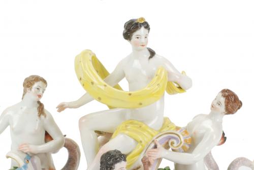 MEISSEN. "EL NACIMIENTO DE VENUS", FIN. SIGLO XIX.