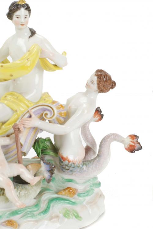 MEISSEN. "EL NACIMIENTO DE VENUS", FIN. SIGLO XIX.