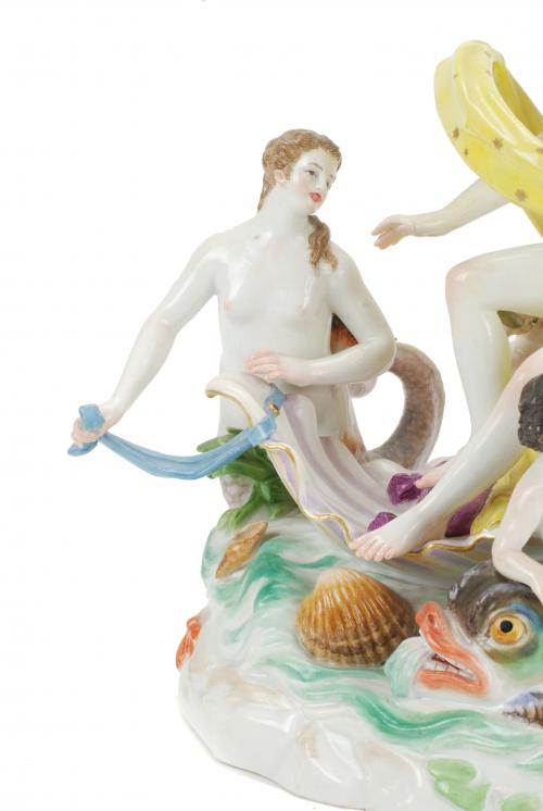 MEISSEN. "EL NACIMIENTO DE VENUS", FIN. SIGLO XIX.