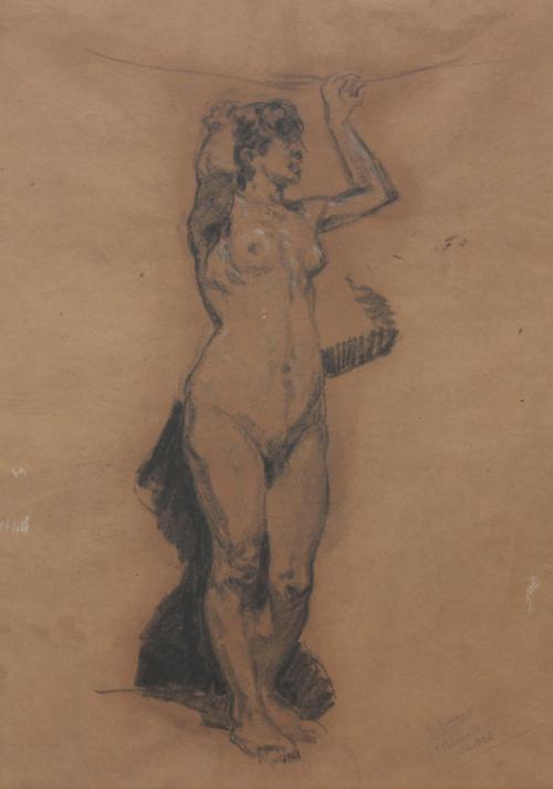 FRANCESC GIMENO ARASA (1858-1927). "DESNUDO FEMENINO".