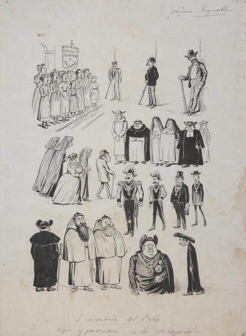 DIBUJO PUBLICADO EN LA ESQUELLA DE LA TORRATXA, 1899.