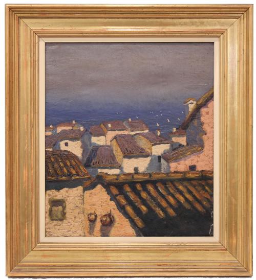 NICOLÁS RAURICH (1871-1945). "PUEBLO COSTERO".