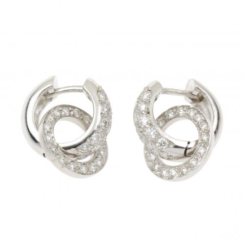 PENDIENTES DESMONTABLES CON DIAMANTES.