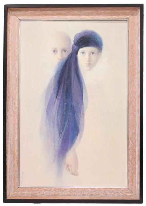 PERE RUIZ GRIMA (SIGLO XX-XXI). "RETRATOS FEMENINOS", 1976.