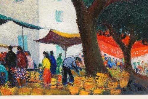 GUILLEM VILLA BASSOLS (1917-2005). "CADAQUES MARKET". 1974.