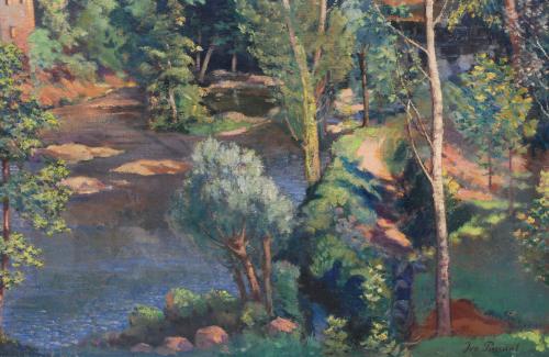 IVO PASCUAL RODES (1883-1949). "MILL AT SAINT ROCH", OLOT.