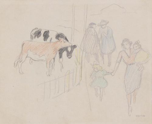 RICARD OPISSO (1880-1966). "VACAS".