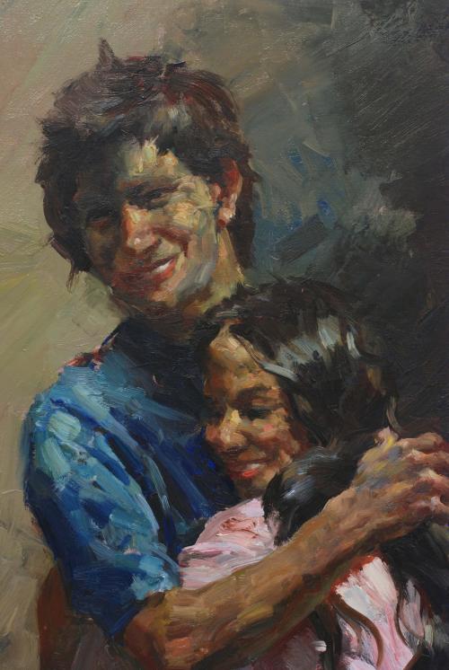 JOSEP SERRASANTA (1916-1998). "PAREJA".