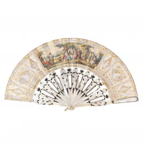 SPANISH FAN, C19th.