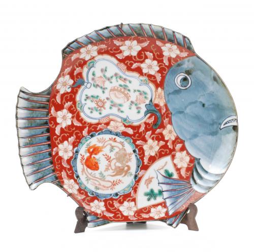 JAPANESE PLATE "FISH", LATE C19th - EARLY C20th.