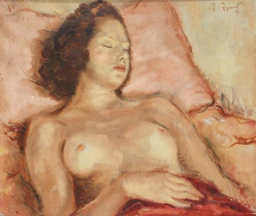 RAMON ROGENT PERES (1920-1958). "DURMIENDO", 1942.