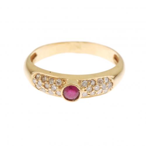 RUBY AND DIAMOND RING